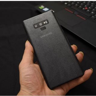 Note 9 - Miếng dán lưng trong vân sần/ vân da/ vân caro