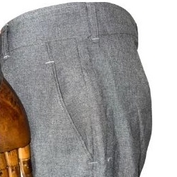 Quần tây nam nữ Nidala màu xám ống rộng