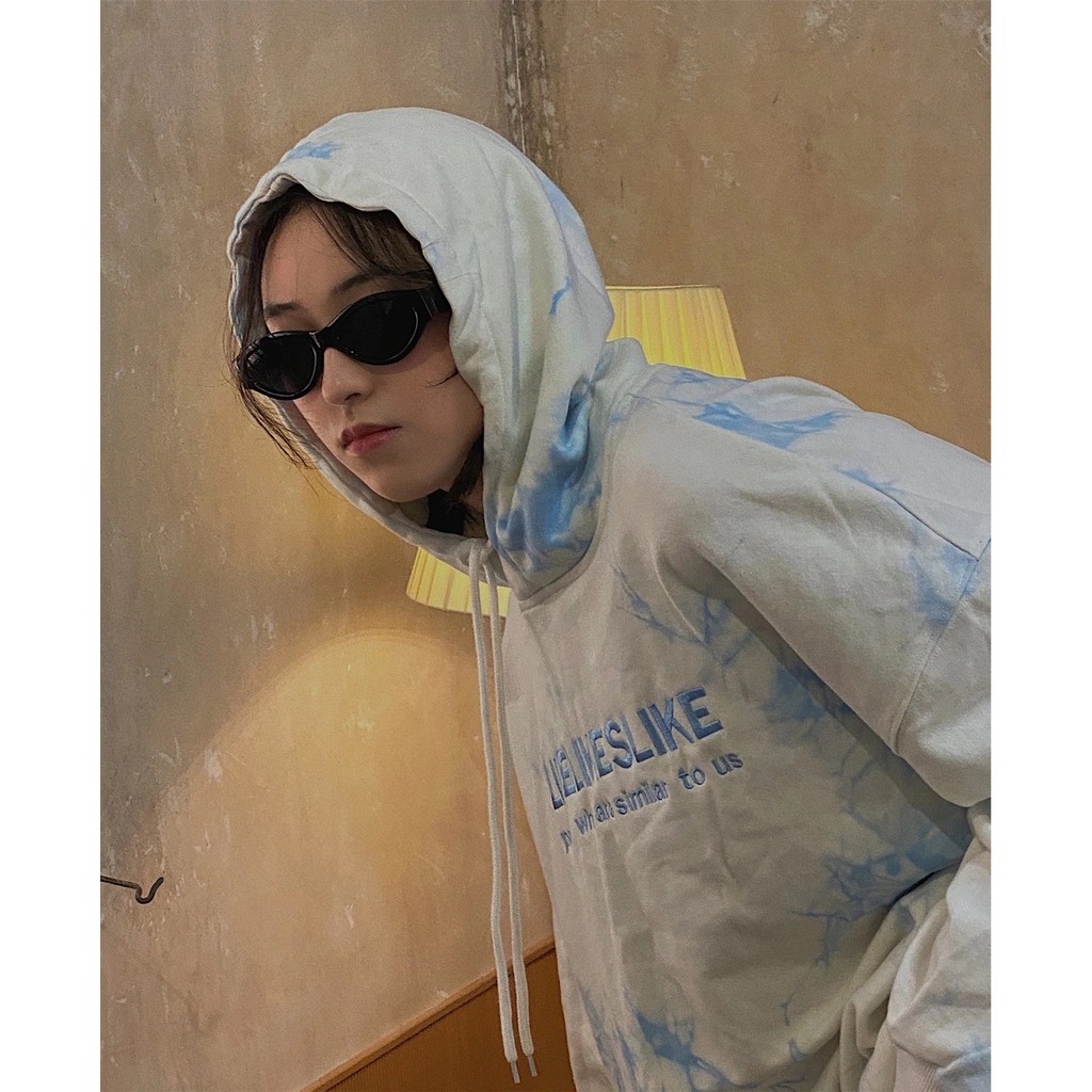 ladies tie dye print long sleeve hoodie sweatshirt | BigBuy360 - bigbuy360.vn