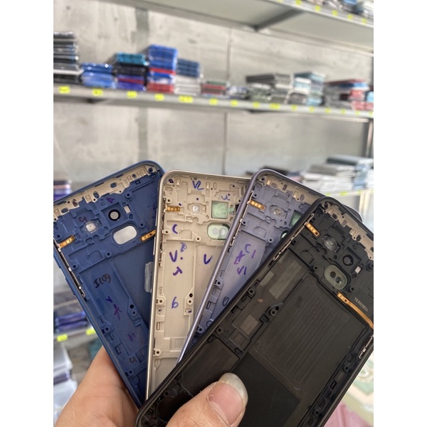 Bộ Vỏ + Sườn Samsung J6 2018 / J600 ( Xanh Đen Hồng Vàng ) Zin Hàng Chính Hãng