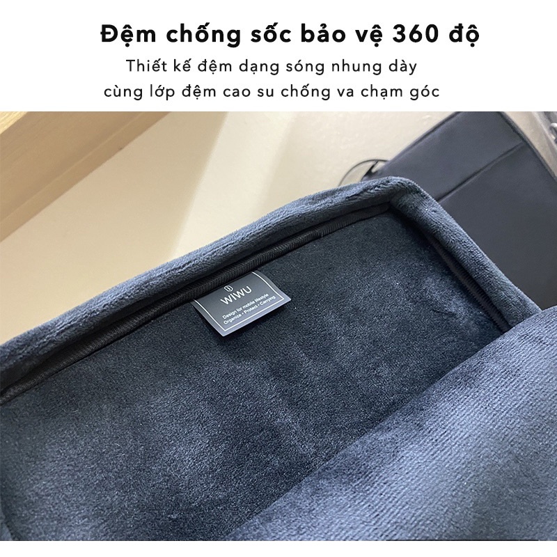 Túi Chống Sốc Macbook Laptop Cao Cấp Siêu Đẹp Cho Macbook , Laptop 13 - 16 inch chính hãng Wiwu