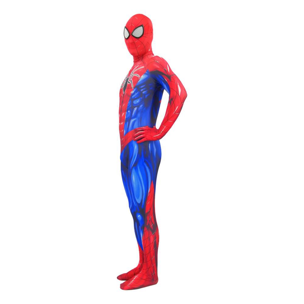 Áo liền quần cosplay nhân vật Spider-Man Armor MK IV cho người lớn và trẻ em vào dịp Halloween