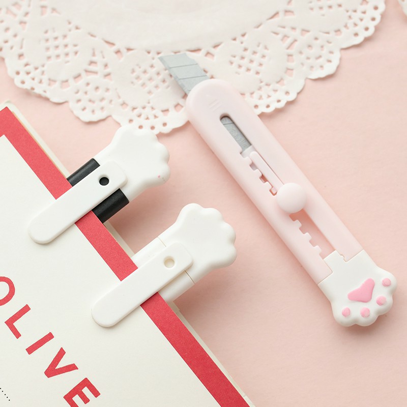 Dao rọc giấy, dao cắt hình chân mèo cực đáng yêu, loại đẹp