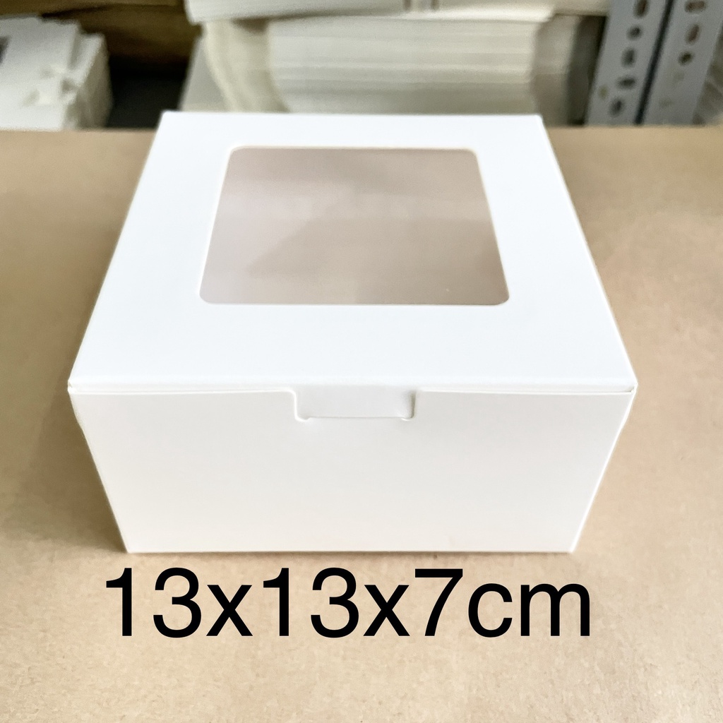 Hộp giấy trắng size 13x13x7cm set 10 hộp