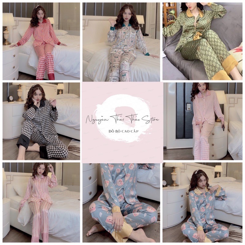  Đồ Bộ Pijama Sang chảnh Chất liệu Lụa Satin Cao cấp