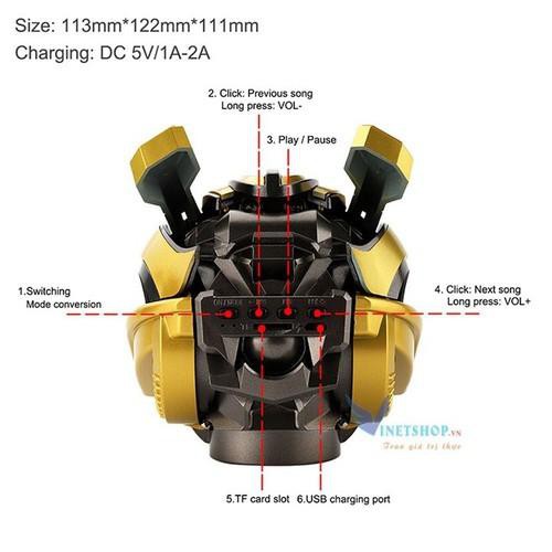 Loa Bluetooth mini Freeship Loa Bluetooth giá rẻ Mẫu cổ điển Transformers Bumblebee max ngầu