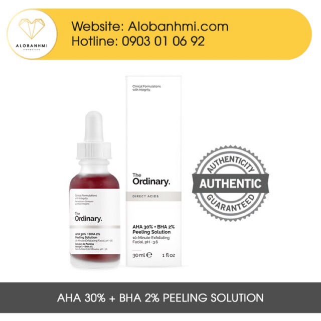 Tẩy da chết hoá học, thanh tẩy da AHA 30%+BHA 2% Peeling (30ml)