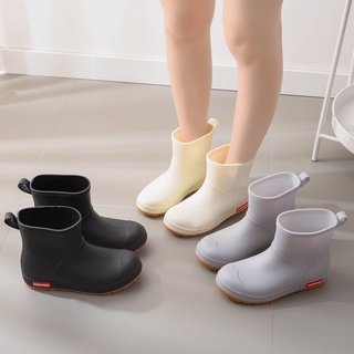 Giày Bốt Đi Mưa Cổ Thấp Chống Trượt/Thấm Nước Kiểu Hàn Quốc Thời Trang Cho Cặp Đôi