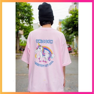 Áo thun cao cấp tay lỡ unisex Họa Tiết Ngựa UNICORN 1 sừng xinh xắn