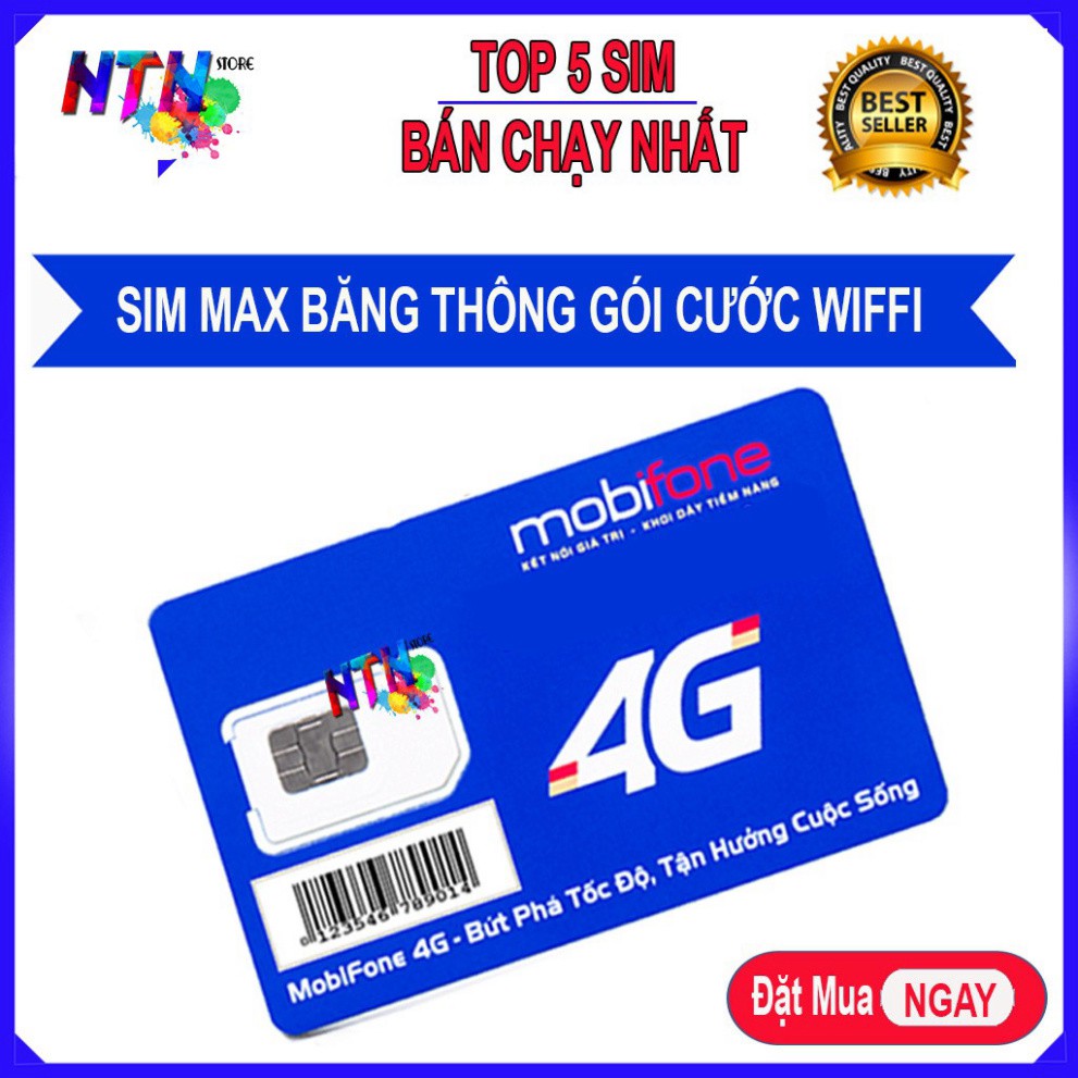 [Colorsim] Sim MOBIFONE gói Trùm DATA thông xem phim HD thả ga không hết dung lượng