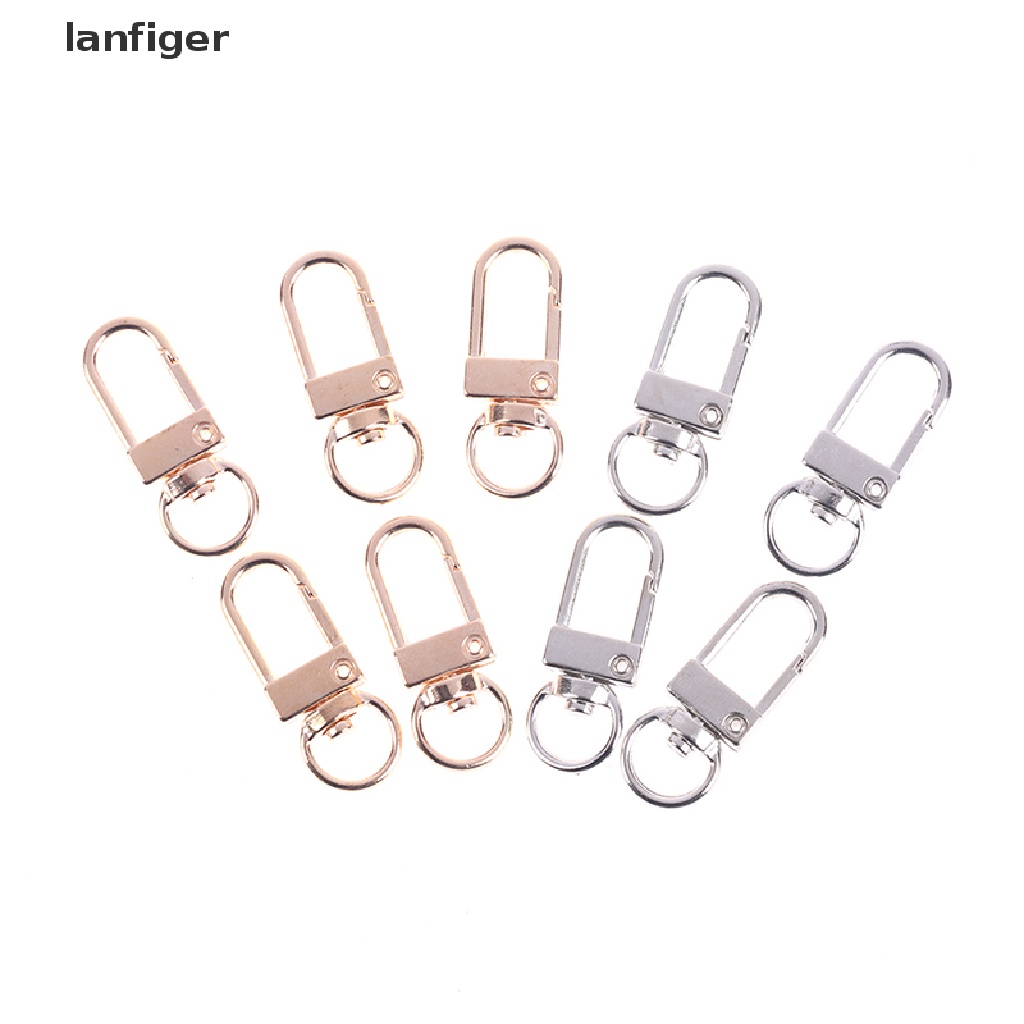 Set 10 Móc Khóa Tôm Hùm 13 * 34mm Tự Làm Trang Sức Tiện Lợi