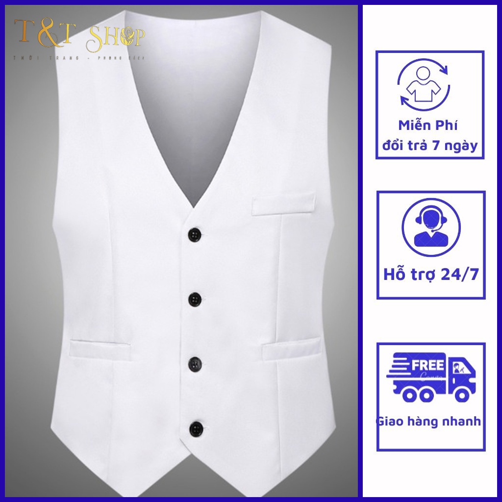 Áo Gile nam, Áo gile đơn điệu nhưng không kém phần sang trọng tôn dáng, tôn da dễ phối đồ. Xu hướng trẻ trung mã T7