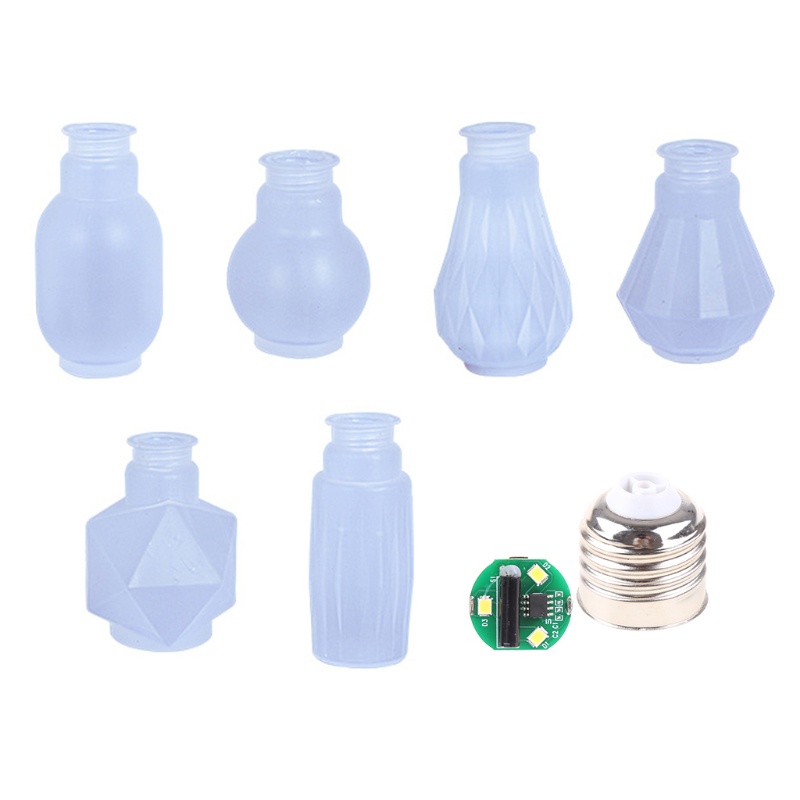 Sa Khuôn Silicone Làm Bóng Đèn LED Epoxy Resin DIY Trang Trí Nhà Ở