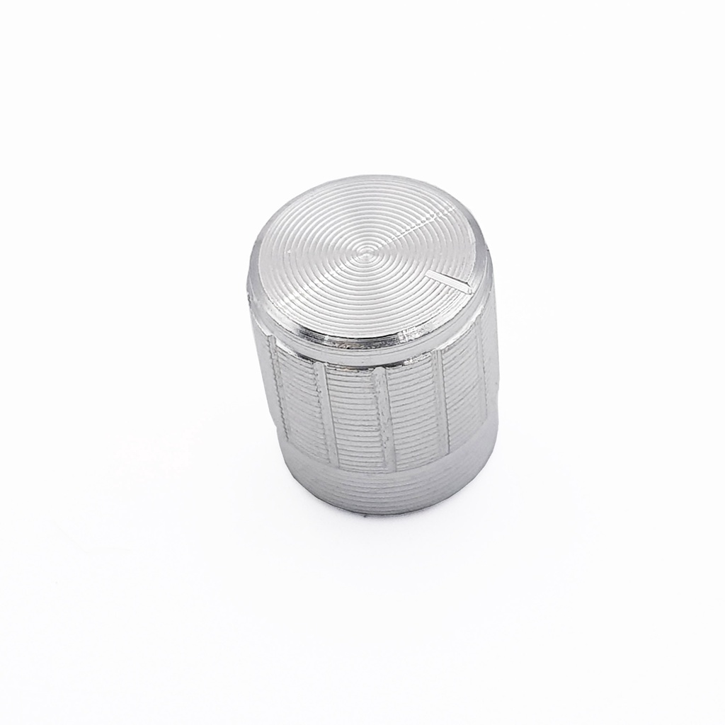 Núm chiết áp nhôm trục răng 6mm vàng / đen / trắng