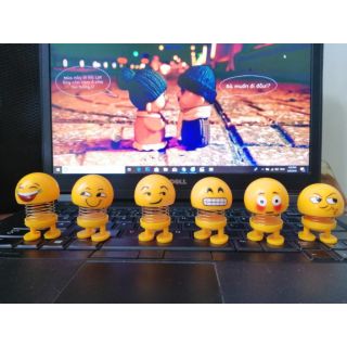 Freeship- combo 6 thú nhún emoji lò xo siêu rẻ