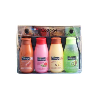 원반결 - SET 4 CHAI SỮA TẮM MINI COTTAGE - Pháp (50ml x4)