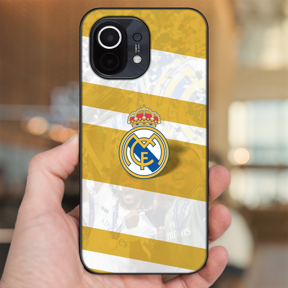 Ốp lưng Xiaomi Mi 11 viền đen in hình Real Madrid