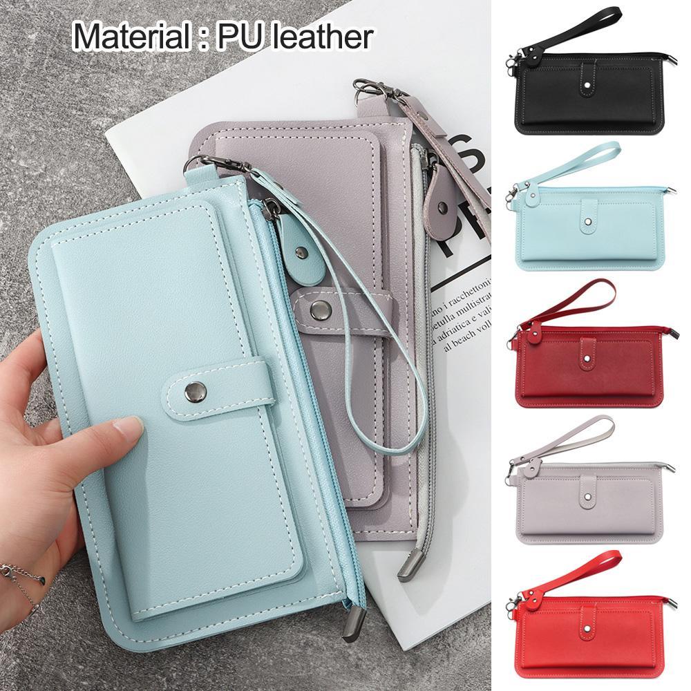 Ví Dài Đựng Thẻ / Tiền Xu Có Khóa Kéo Thời Trang Cho Nữ