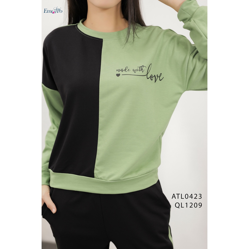 Bộ đồ thể thao nữ phối vải Emspo ATL0423 QL1209