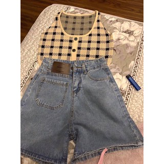 [ORDER] Set croptop quần bò ống lửng