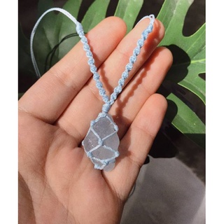 Vòng cổ celestine đan macrame