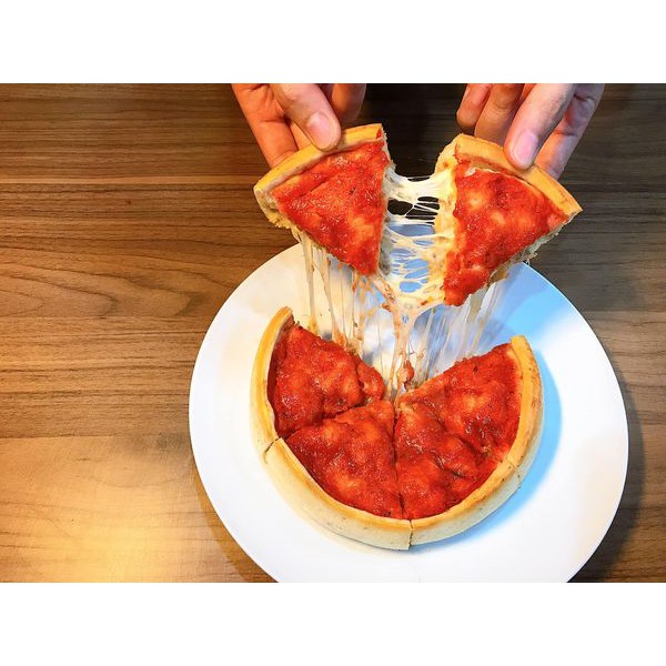 Pizza chicago nhân nhồi phomai cực nhiều