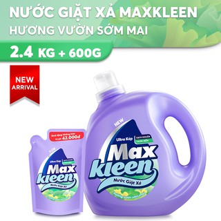 Nước giặt xả Maxkleen hương huyền diệu chai 2.4kg