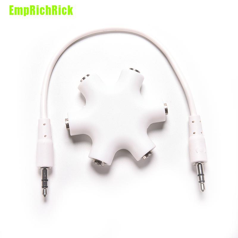 Bộ Chia Âm Thanh Tai Nghe 3.5mm Từ 1 Đầu Đực Sang 2 3 4 5 Female