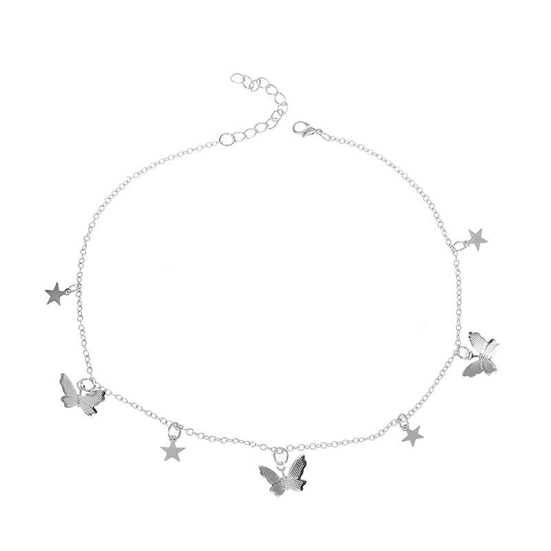 Dây Chuyền Choker Hình Bướm Thời Trang Kiểu Hàn Quốc Thanh Lịch