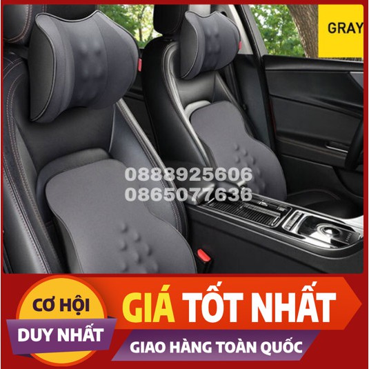 Gối tựa mát xa cho lưng và cổ trên xe hơi bảo vệ sức khoẻ