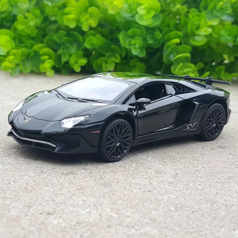 MÔ HÌNH XE Ô TÔ Siêu Xe LAMBOR Aventador SV LP750-4 | MINIAUTO tỷ lệ 1:32 Đen