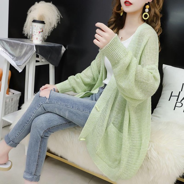 Áo Cadigan len lưới, hàng Quảng Châu | BigBuy360 - bigbuy360.vn