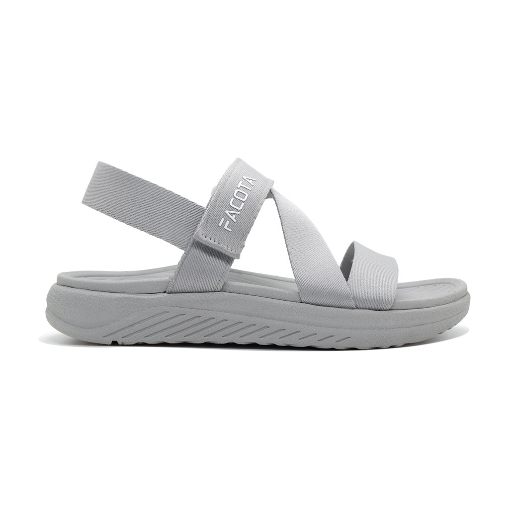FACOTA | giày dép sandal nam, nữ xám bạc R mang đi chơi đi học NN11