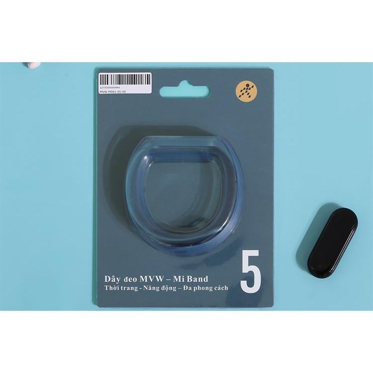 Dây nhựa TPU MVW cho Miband 5 Xanh M001-05-05