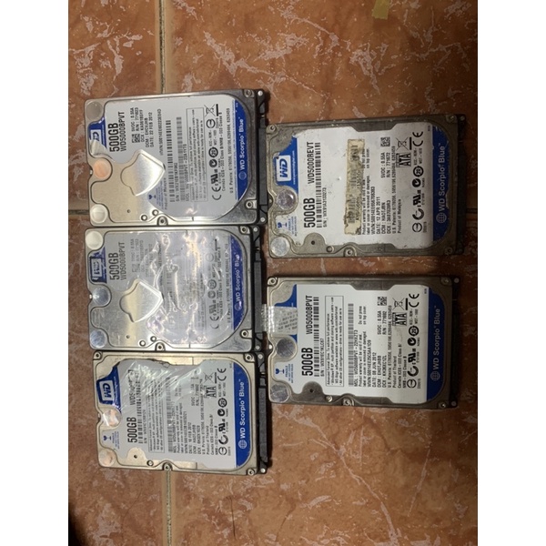 xác ổ cứng 500gb, xac hdd laptop wd