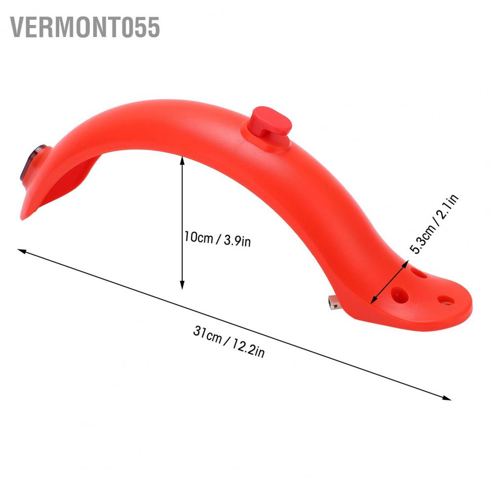 Vermont055 Electric Scooter Rear Fender Mugguard with Hook and Taillight for Xiaomi Mijia M365 Accessories