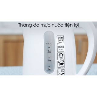 Bình siêu tốc Panasonic 1.7 lít NC-GK1WRA