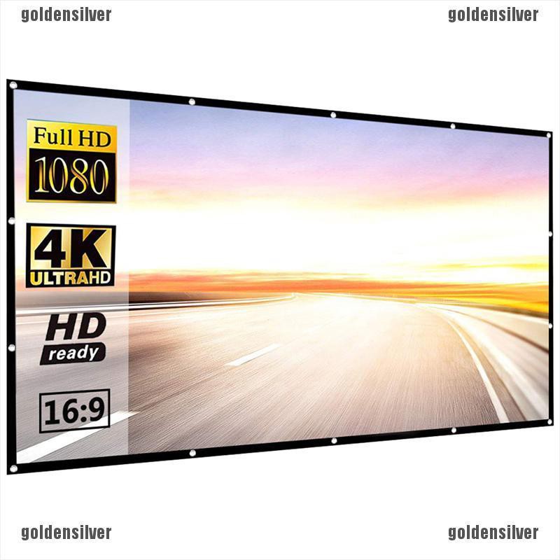 1 Tấm Vải Phản Quang 30 60 120 Inch Chuyên Dụng Cho Máy Chiếu