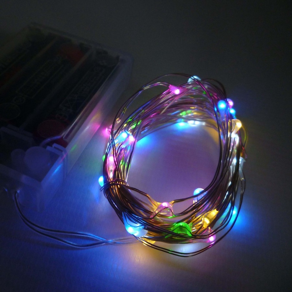 Dây Đèn Led Đom Đóm Chipsbling Fairy Lights 2M, 6m, 10m màu vàng ấm/đủ màu - trang trí phối cảnh