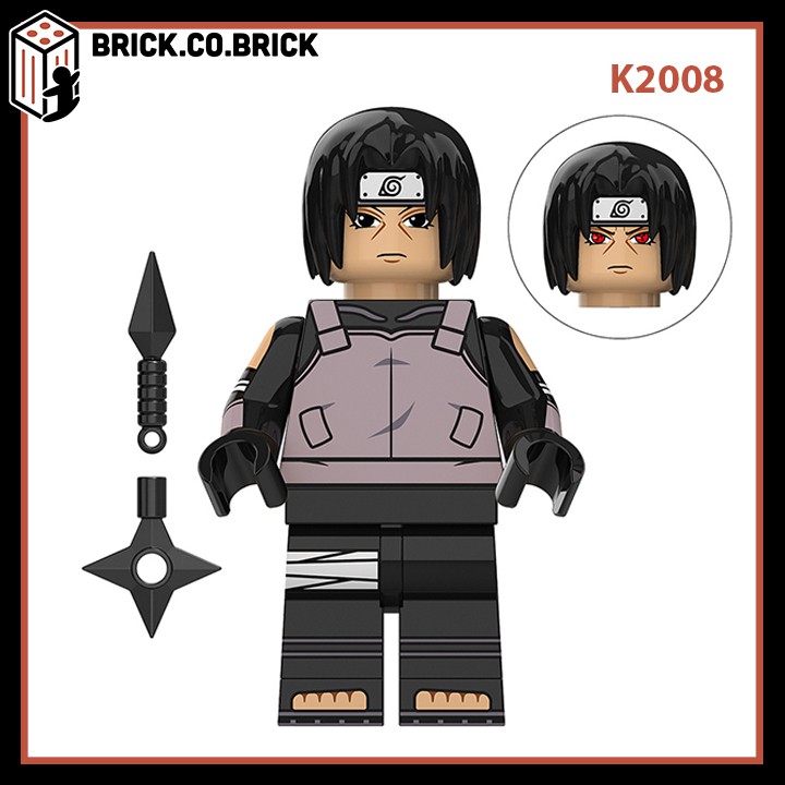 Uchita Shisu, Sasuke, Neji Đồ chơi lắp ráp minifigures và nonlego  Bộ lắp ráp nhân vật phim hoạt hình Anim Naruto KDL802