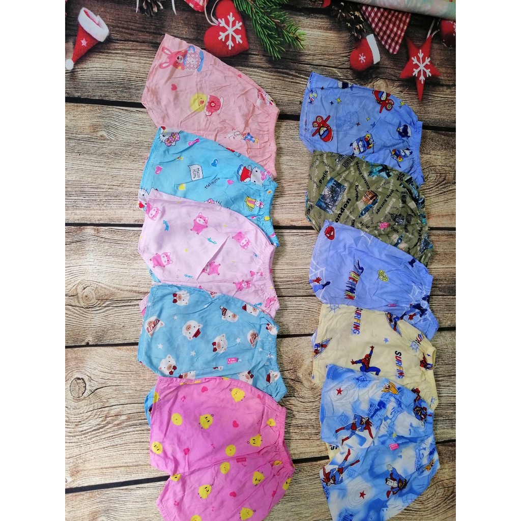 Quần đùi vải lanh cho bé trai và bé gái từ 3 đến 15 kg - 5 chiếc
