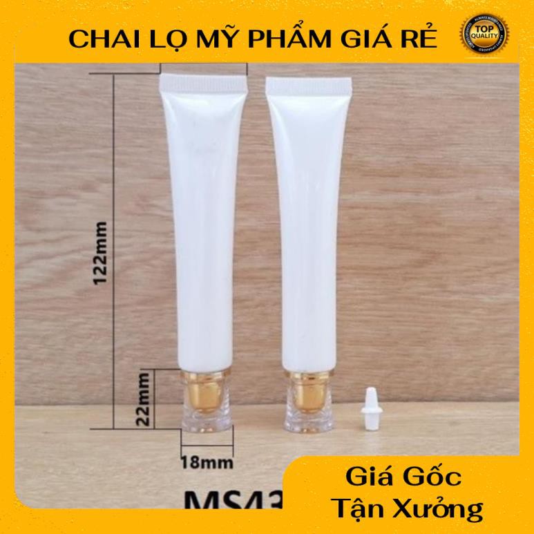 Tuýp Chiết Mỹ Phẩm ❤ RẺ VÔ ĐỊCH ❤ Tuýp (tube) nhựa hột xoàn 20ml, 100ml đựng kem chống nắng, sữa rửa mặt