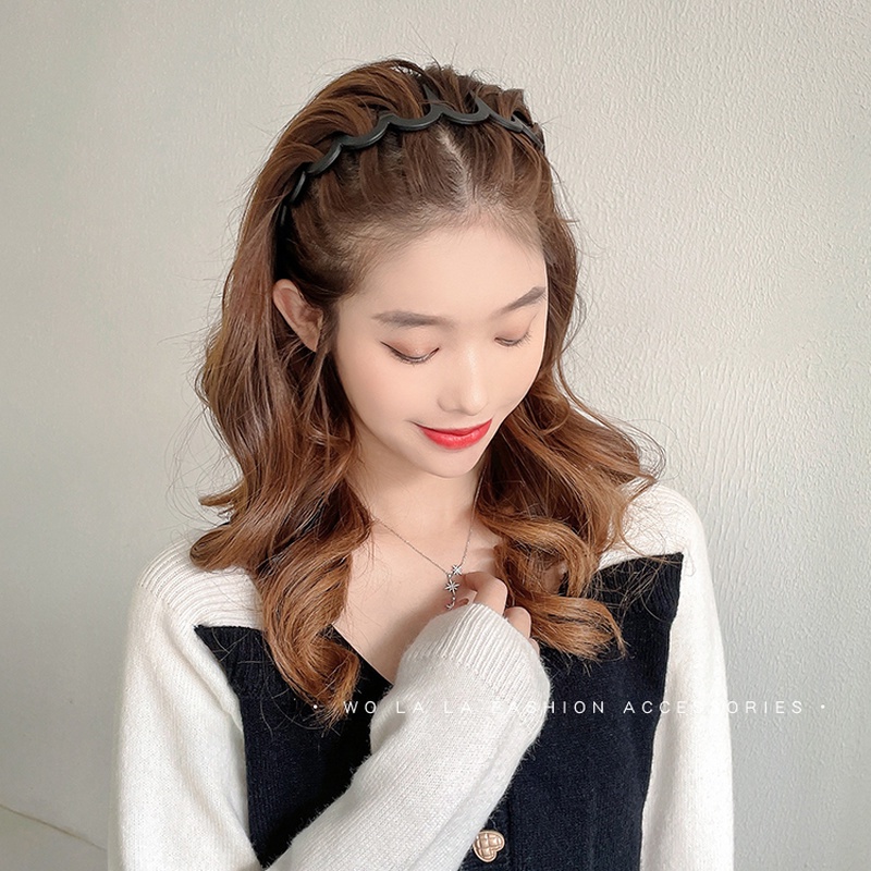 Băng đô màu đen thiết kế đơn giản thời trang