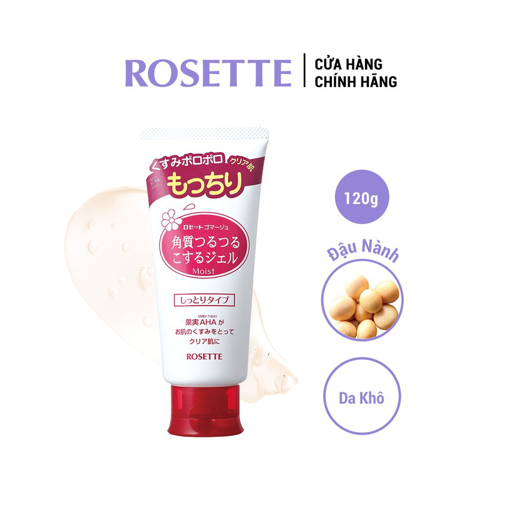 [SỐ 1 NHẬT BẢN] Tẩy Tế Bào Chết, Gel Tẩy Da Chết Rosette Peeling Gel 120g Nội Địa Nhật Bản