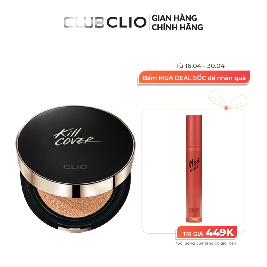 Phấn Nước Trang Điểm Clio Kill Cover Fixer Cushion Spf50+ Pa+++ (15gx2) | BigBuy360 - bigbuy360.vn