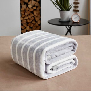 (Tặng Kèm Quà) Chăn Tuyết Kẻ Sọc Muji Xuất Nhật Mềm Mịn Cao Cấp Phân Phối K&K Bedding 2020