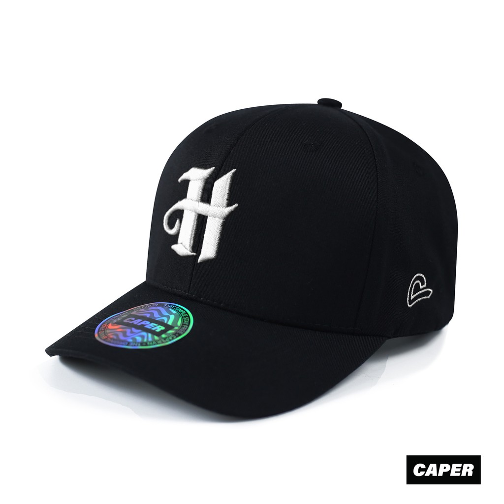 Mũ nón Ballcap Caper đen H logo nhiều màu