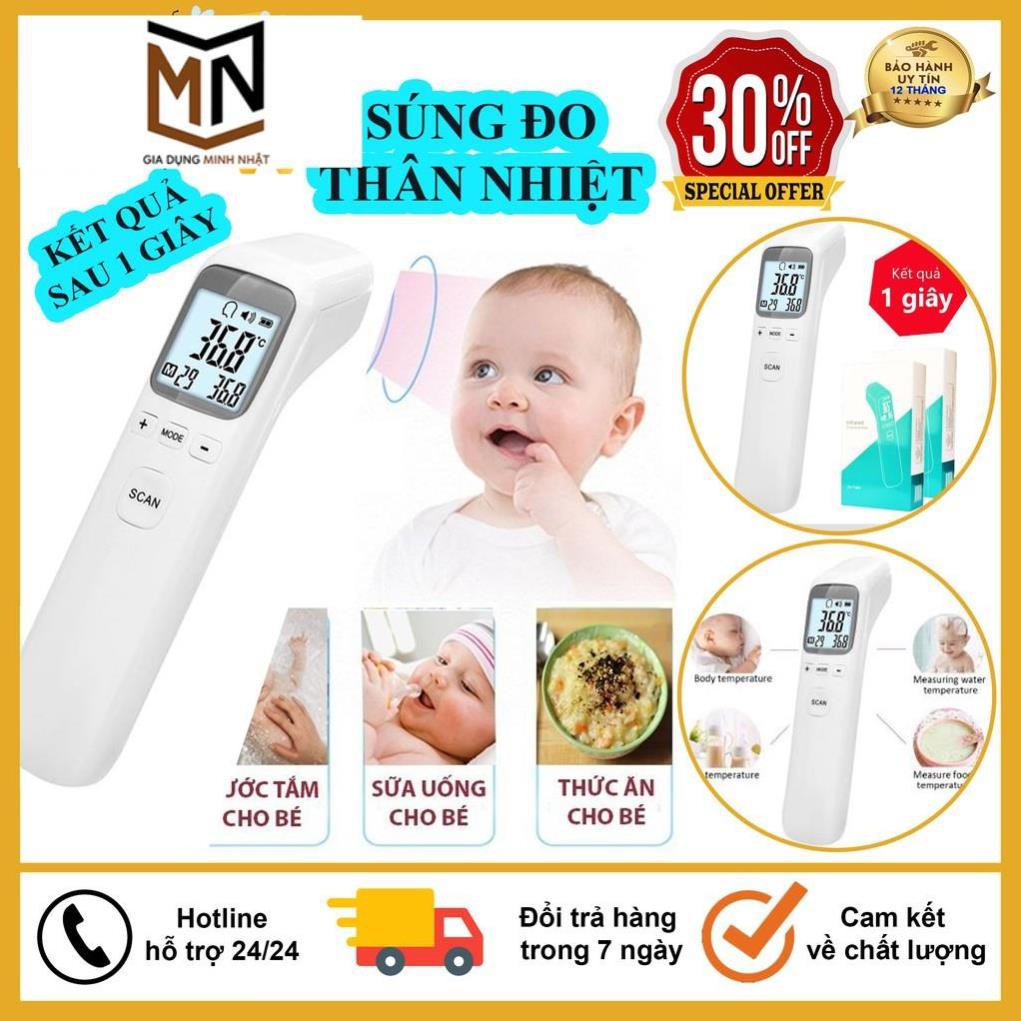 Nhiệt Kế Hồng Ngoại, Súng Đo Thân Nhiệt Hồng Ngoại Đa Năng, Cho Kết Quả Sau 1 Giây Kiểm Tra, Màn Hình LCD Hiện Thị