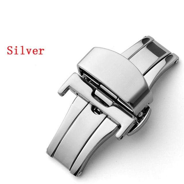 Nút Bấm Đồng Hồ Bằng Thép Không Gỉ 16 18 20 22mm 12mm