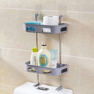 Kệ gắn trên nắp bồn cầu 2 tầng